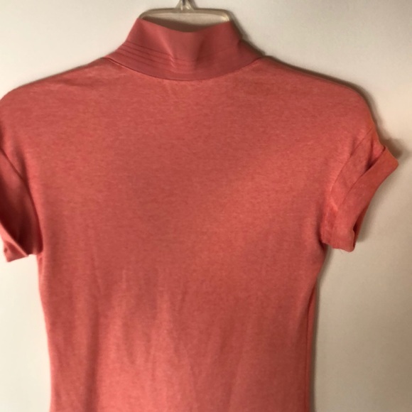 Knit Peach and chiffon top - Picture 3 of 4